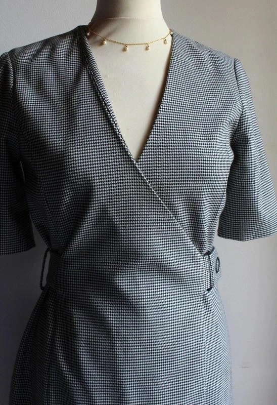Black and white houndstooth Mango dress – photo 4